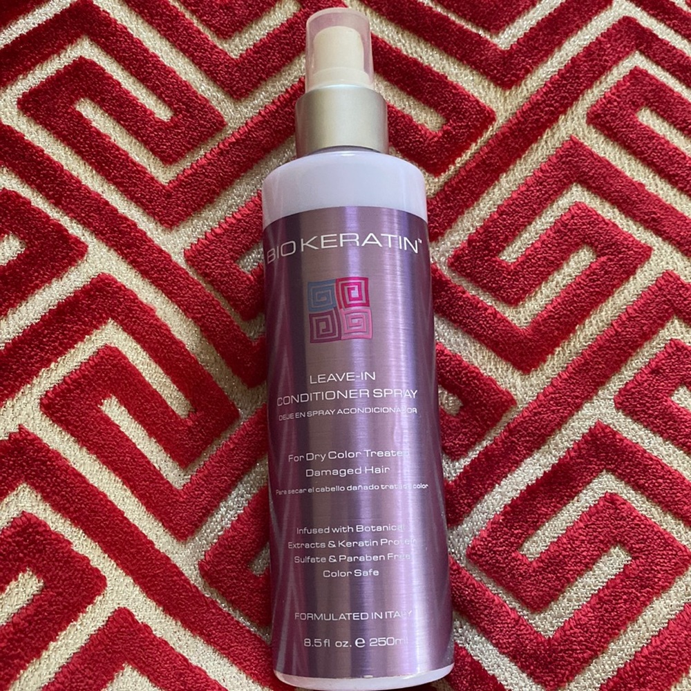 BioKeratin Leave in Conditioner Spray For Dry Color Damaged Hair Not Used